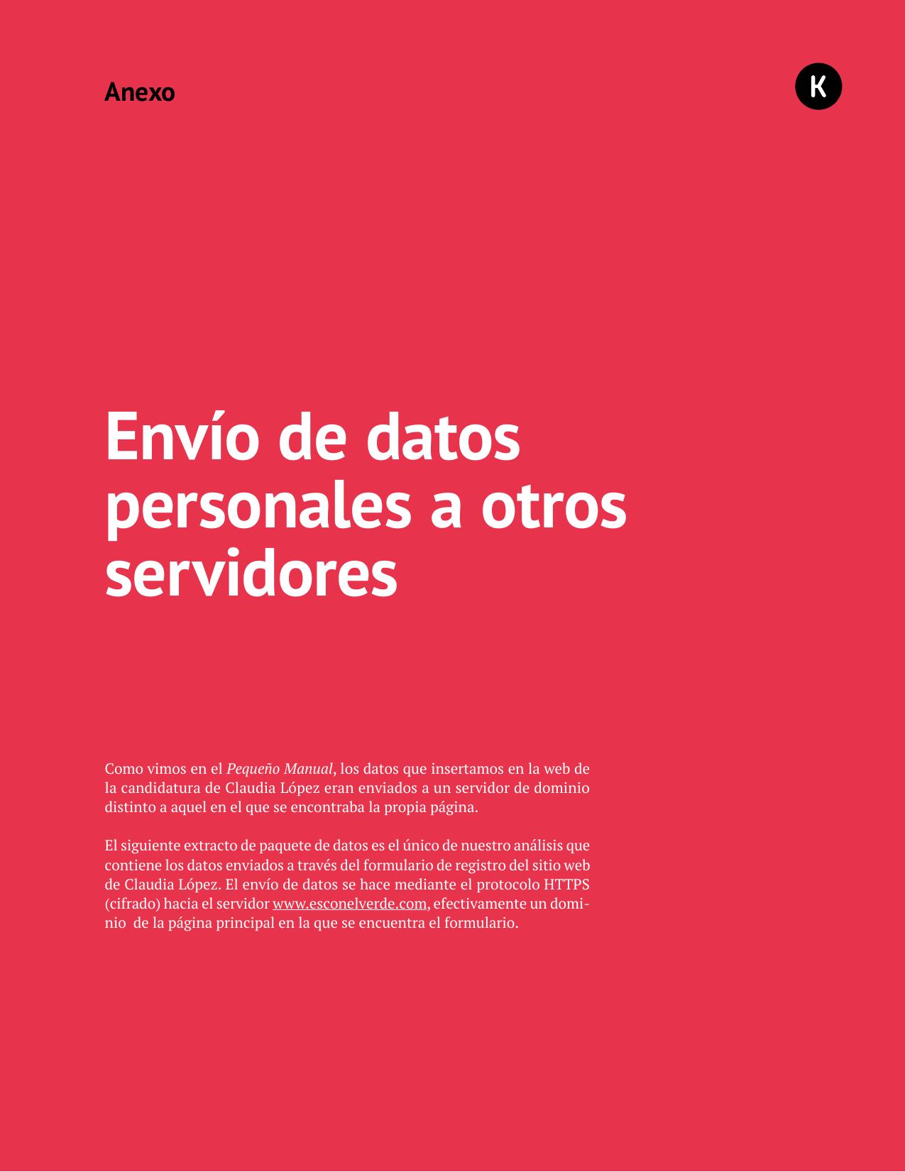 Anexo 02 - Envío de datos personales a otros servidores