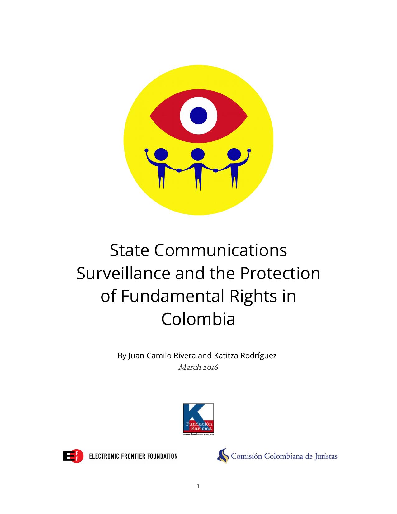 State Communications Surveillance and the Protection of Fundamental Rights in Colombia