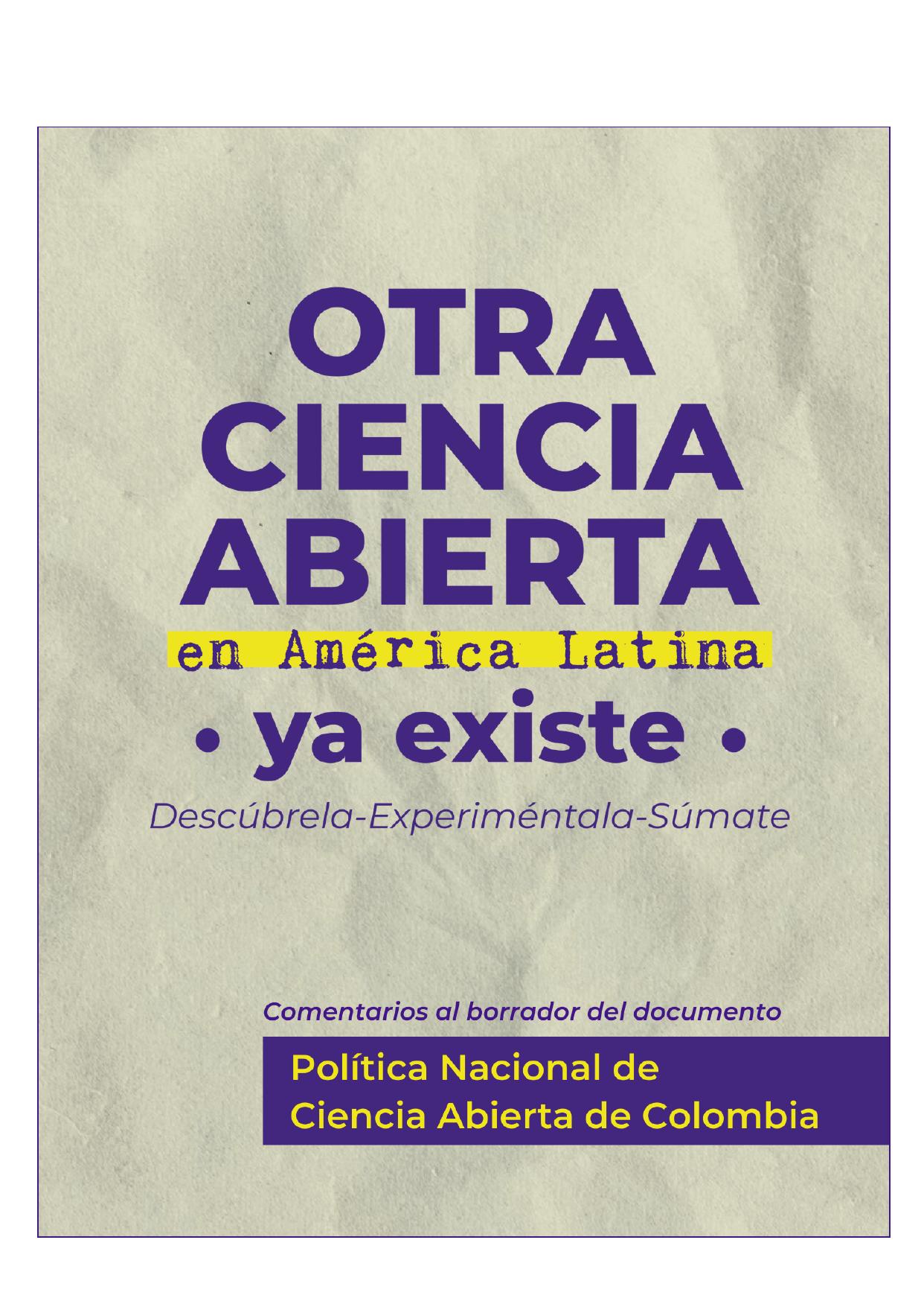 Otra Ciencia Abierta